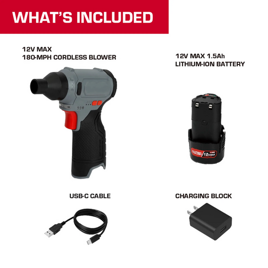 Portable 12V Turbo Air Blower