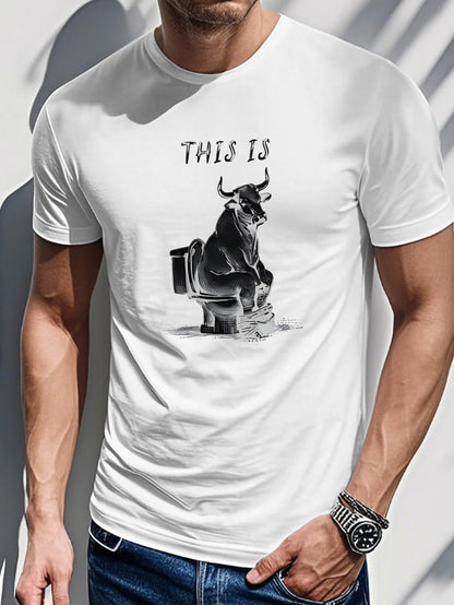 Men's Printed T-Shirt - This is a Cow