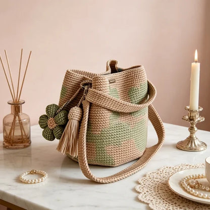 Handwoven Crochet Tote Bag