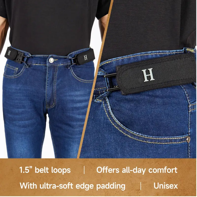 Tactical Ultra-Soft Metal Hook Elastic Belt (Unisex) -No - Buckle Invisible Design