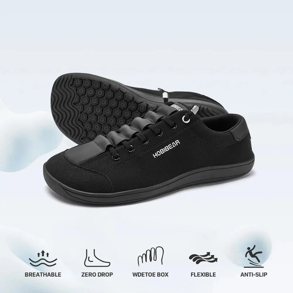 Barefoot Minimalist Wide Width Canvas Slip-on Shoes Womens Mens