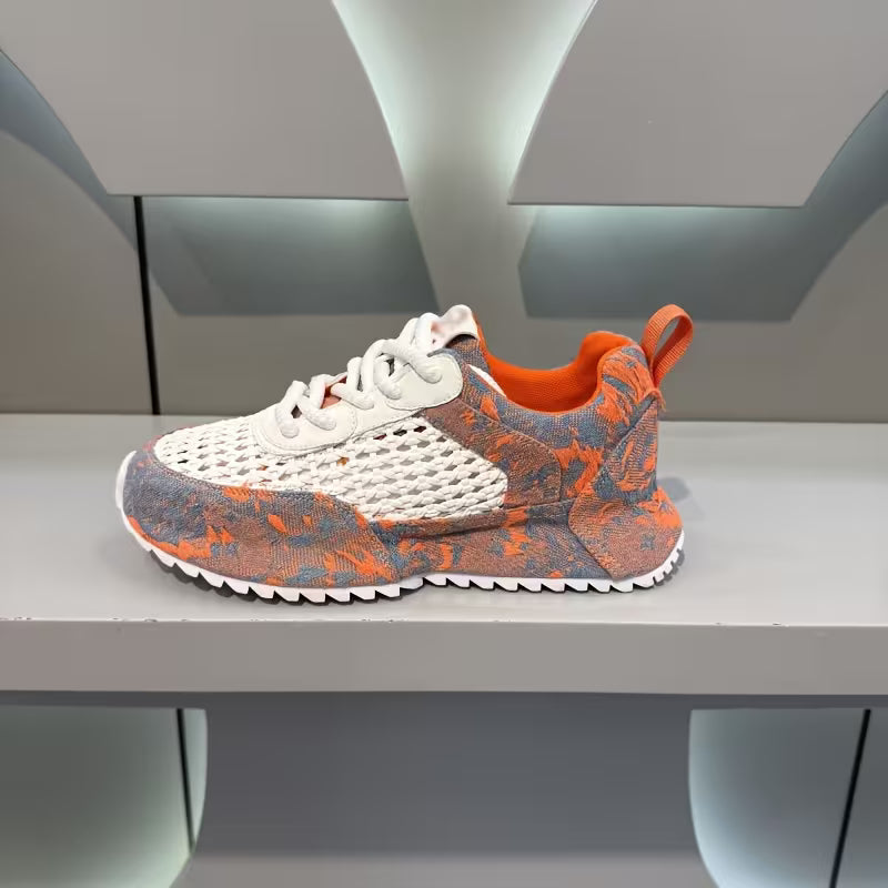 Men's Lift Platform Sneakers -Top Round Toe with PVC Cushioned Sole