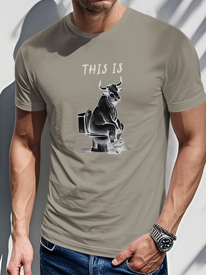 Men's Printed T-Shirt - This is a Cow