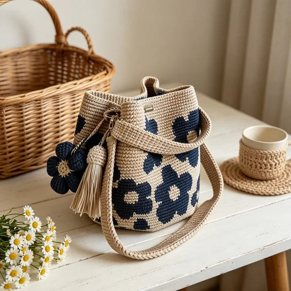 Handwoven Crochet Tote Bag