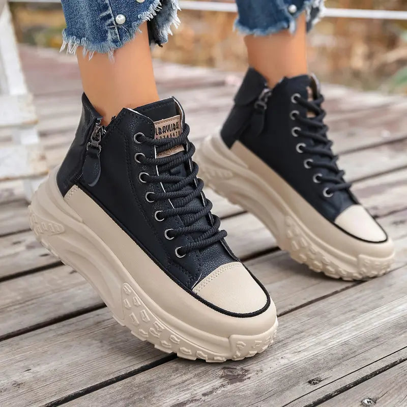Chunky High-Top Street Sneakers