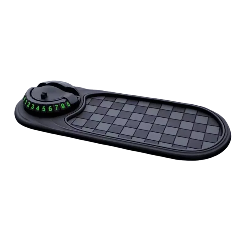2-in-1 Dashboard Anti-Slip Mat with 360° Rotating Phone Mount – Non-Slip Car Phone Holder
