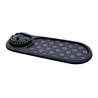 2-in-1 Dashboard Anti-Slip Mat with 360° Rotating Phone Mount – Non-Slip Car Phone Holder