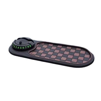 2-in-1 Dashboard Anti-Slip Mat with 360° Rotating Phone Mount – Non-Slip Car Phone Holder