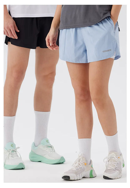 Men 2/1 Sports Shorts With Back Zip Pocket