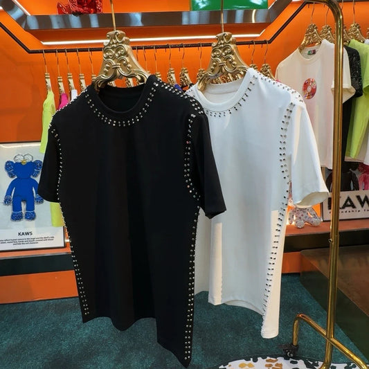 New Summer Rivet Short Sleeves