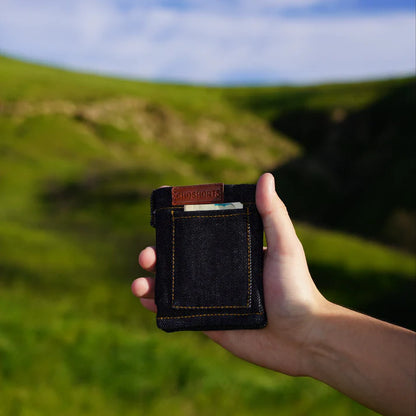 Denim Shorts–Style Foldable Wallet