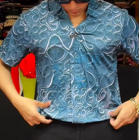 Men's 3D Printed Elastic T-shirt