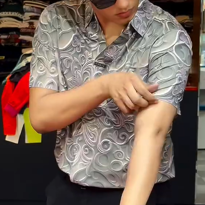 Men's 3D Printed Elastic T-shirt