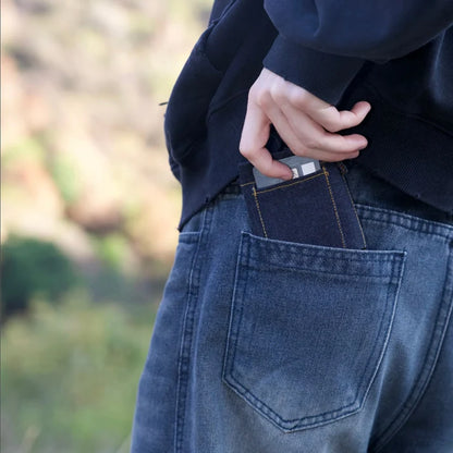 Denim Shorts–Style Foldable Wallet