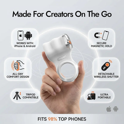 Magnetic Action Camera Grip Mount