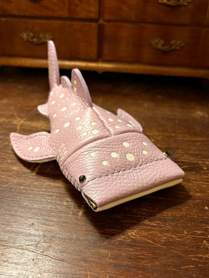 Handcrafted Leather Whale Key Pouch