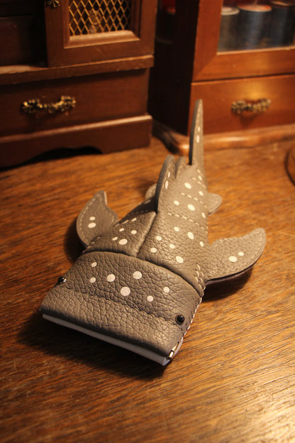Handcrafted Leather Whale Key Pouch