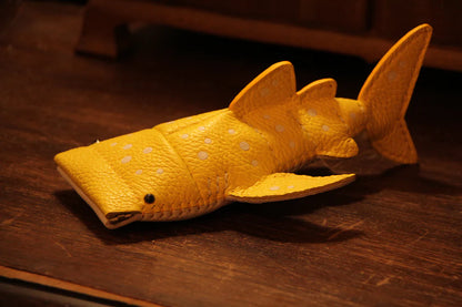 Handcrafted Leather Whale Key Pouch