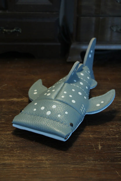 Handcrafted Leather Whale Key Pouch