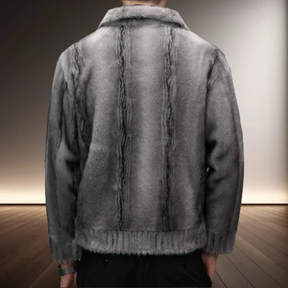 Reversible Leather Fleece Jacket