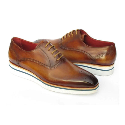 Men's Smart Casual Brown Wingtip Oxfords
