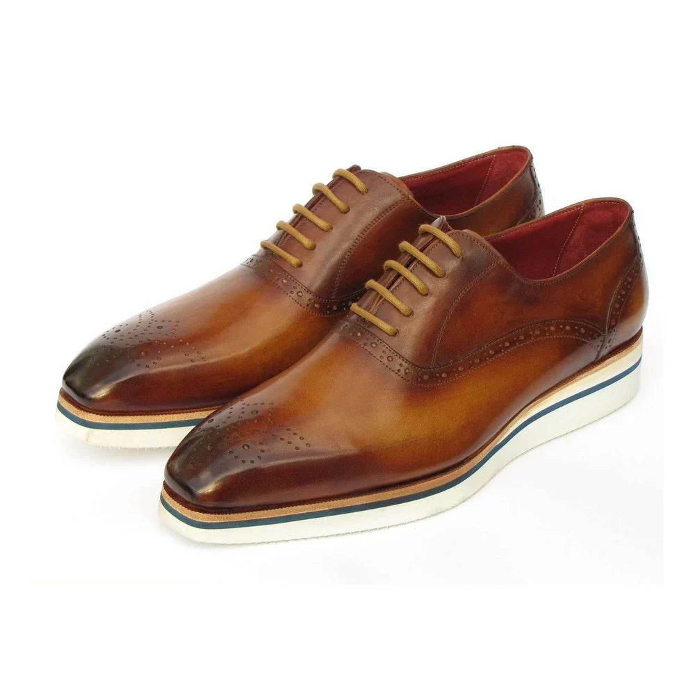 Men's Smart Casual Brown Wingtip Oxfords