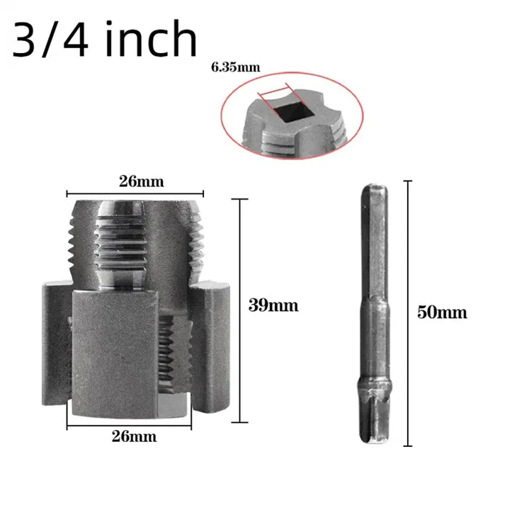 2-in-1 PVC Pipe Threading Tool Kit