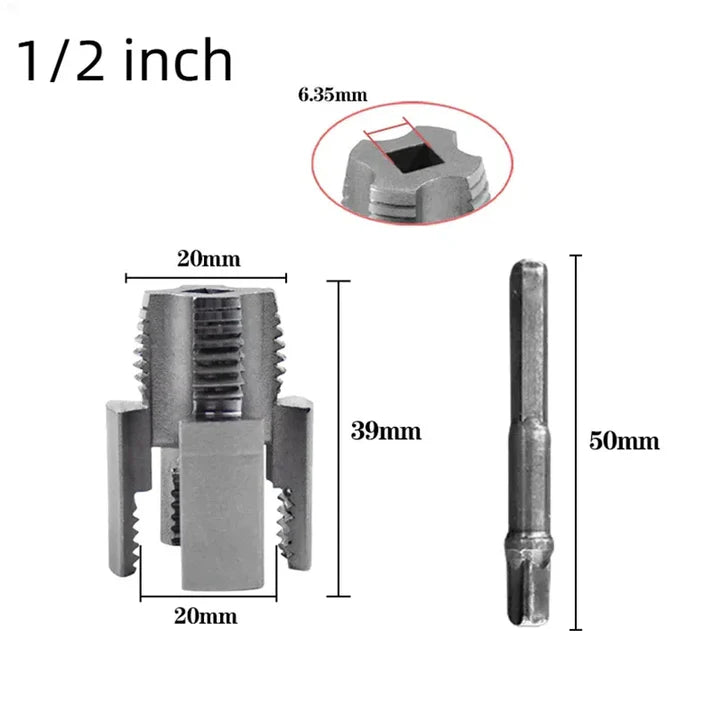 2-in-1 PVC Pipe Threading Tool Kit
