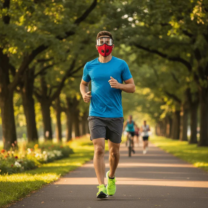 Windproof Cycling Face Mask with Goggles