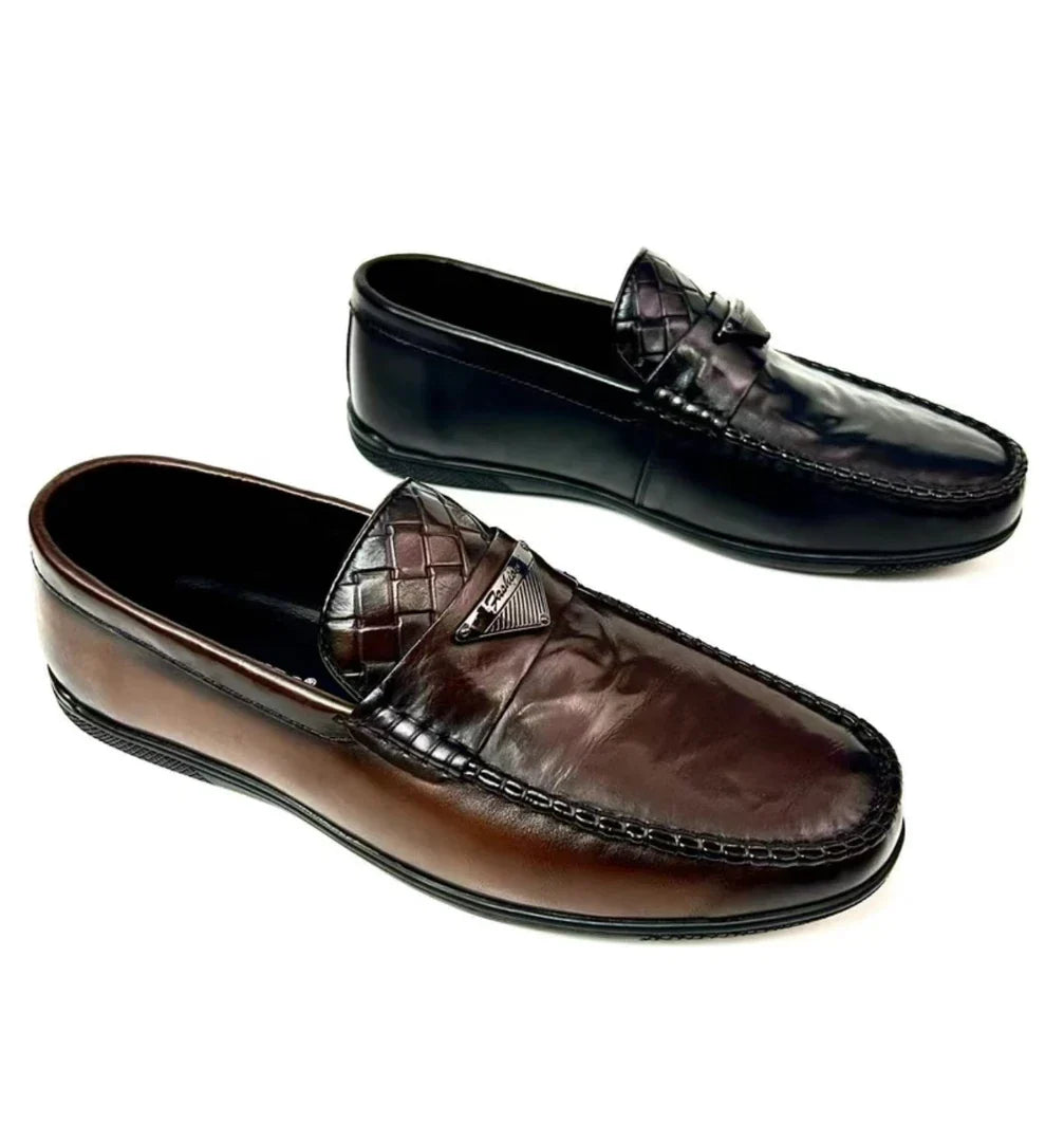 British Style Soft Leather Casual Loafers