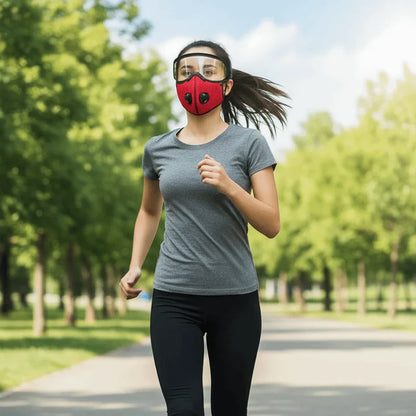 Windproof Cycling Face Mask with Goggles