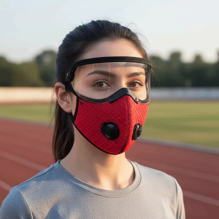Windproof Cycling Face Mask with Goggles