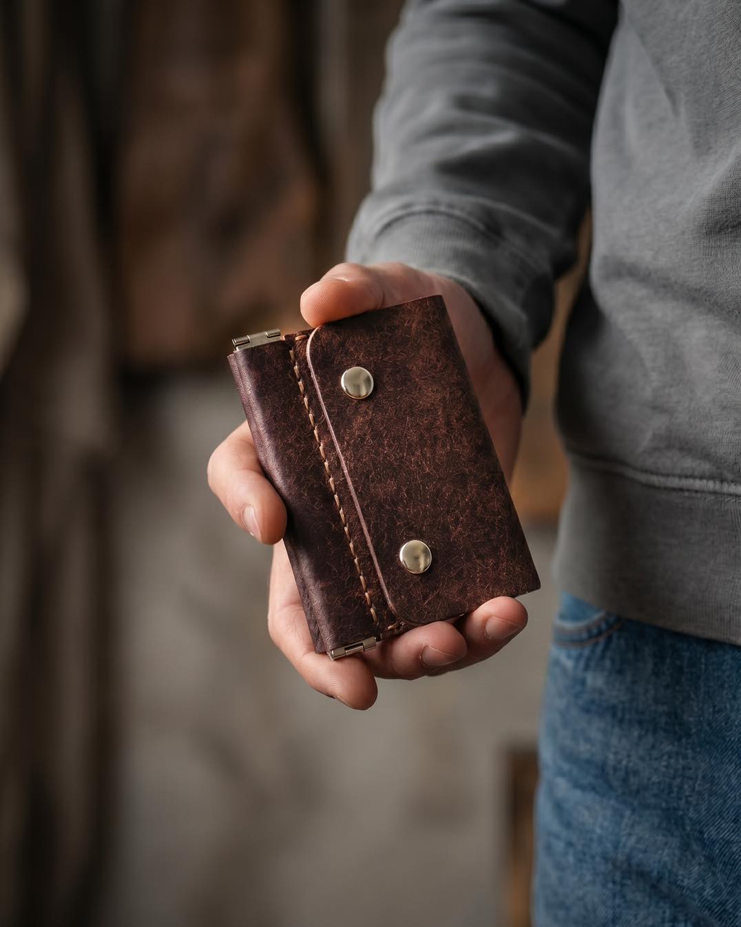 Handcrafted Leather Trifold Wallet