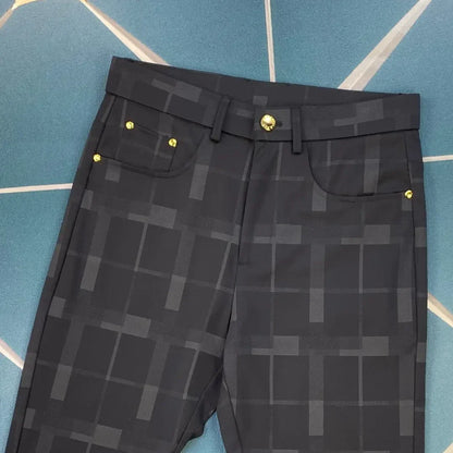 Velvet Micro-elastic Business Trousers