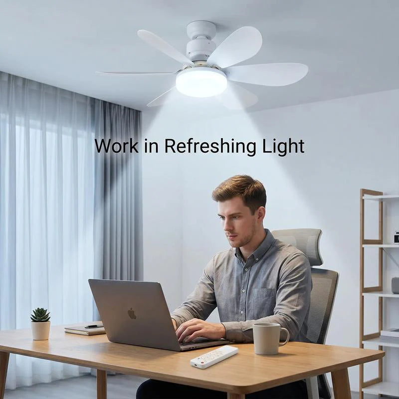2-in-1 Dimmable LED Fan Light