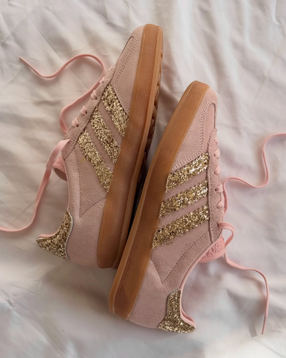 Original Shimmer Stripe Suede Flat Sneakers