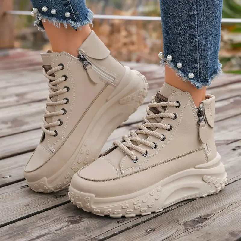 Chunky High-Top Street Sneakers