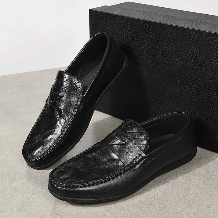 British Style Soft Leather Casual Loafers