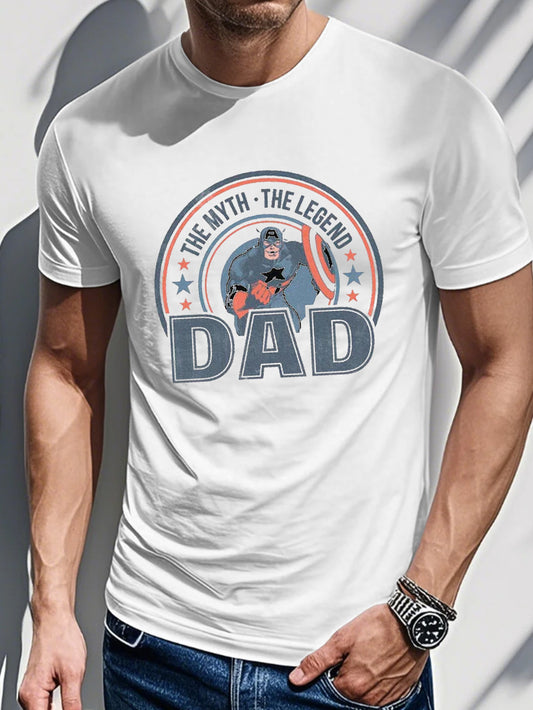 Men's Printed T-shirt-The Myth, The Legend Print