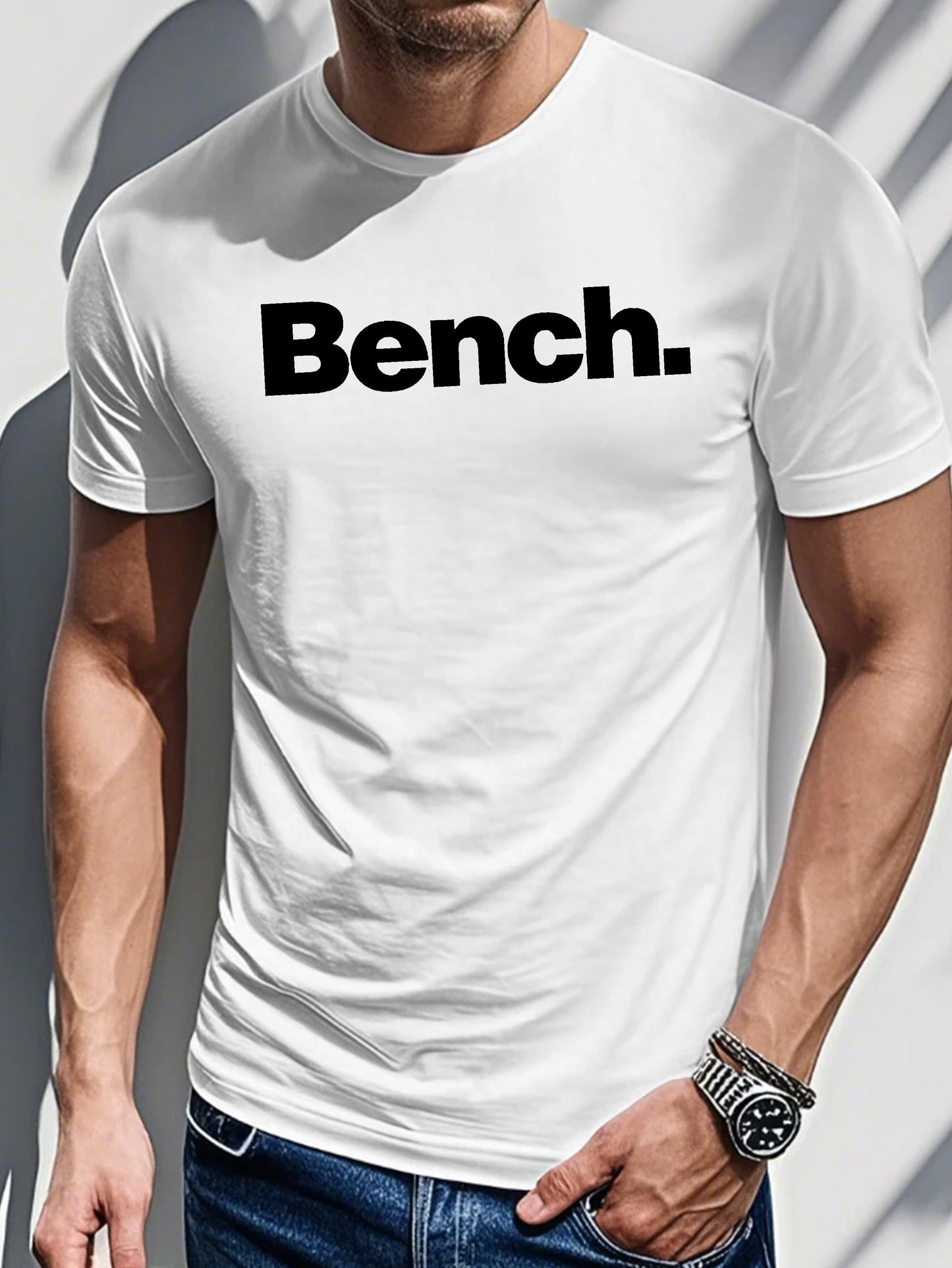 Men's Printed T-shirt With Letter Print