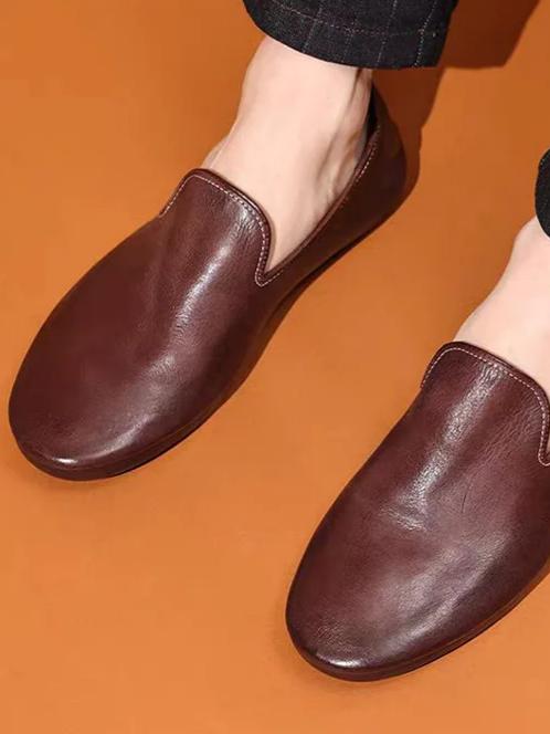 Handmade Craft Vintage Loafers Wallet Shoes