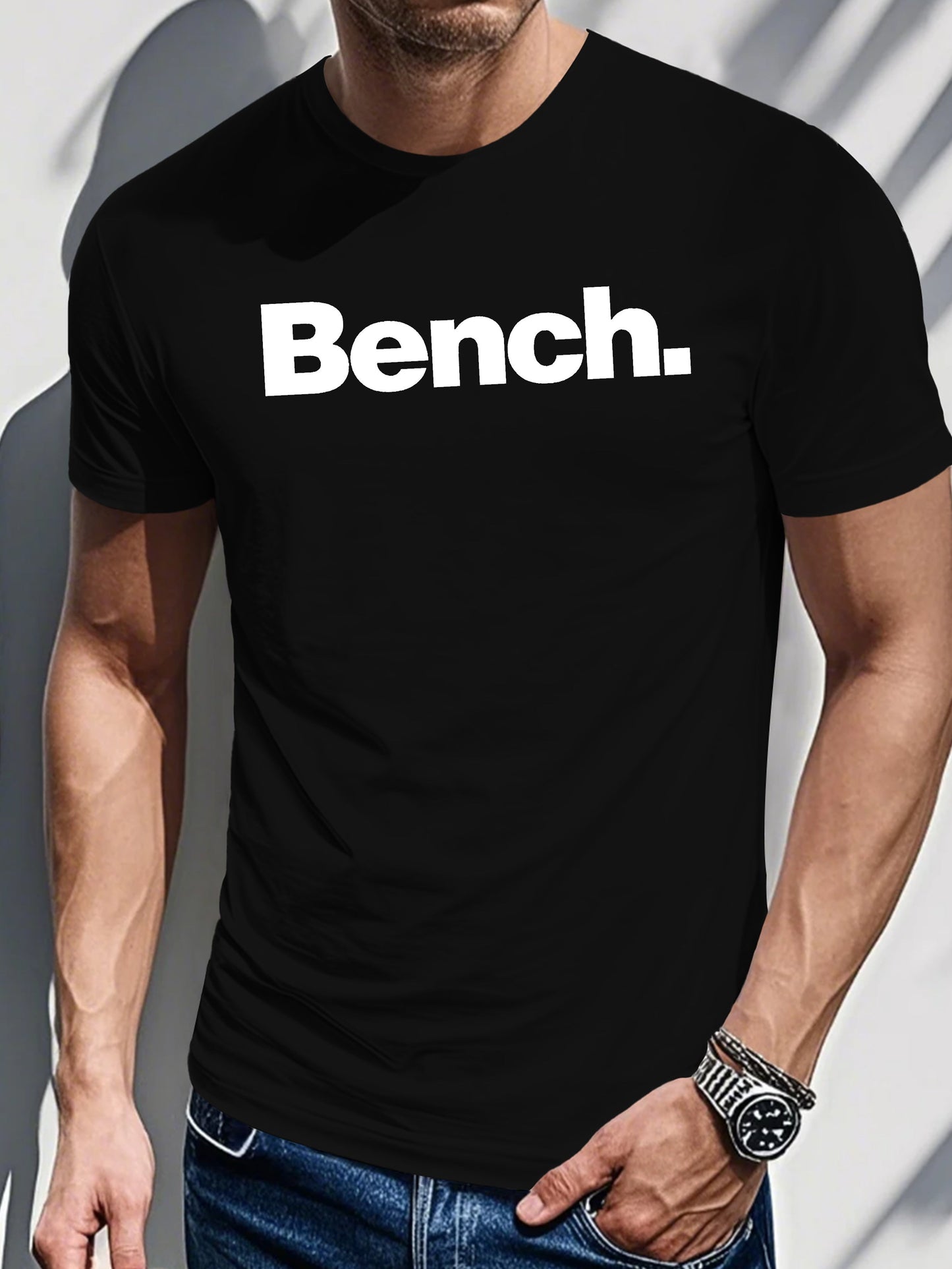 Men's Printed T-shirt With Letter Print