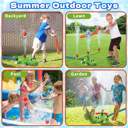 Crocodile Water Sprinkler T-Ball Set