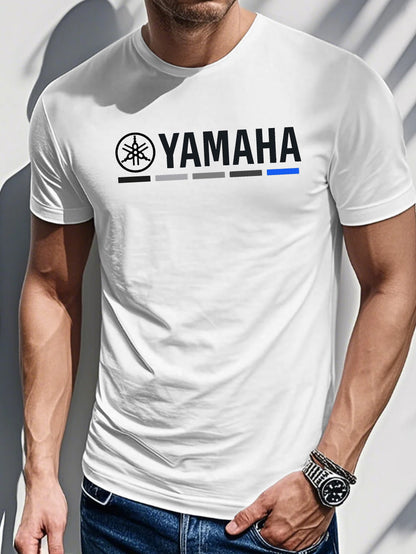 Men's Yamaha Graphic Tee – Casual Biker Style, Soft Cotton T-Shirt