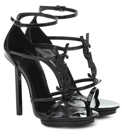 Cassandra 110 Patent-Leather Platform Sandals