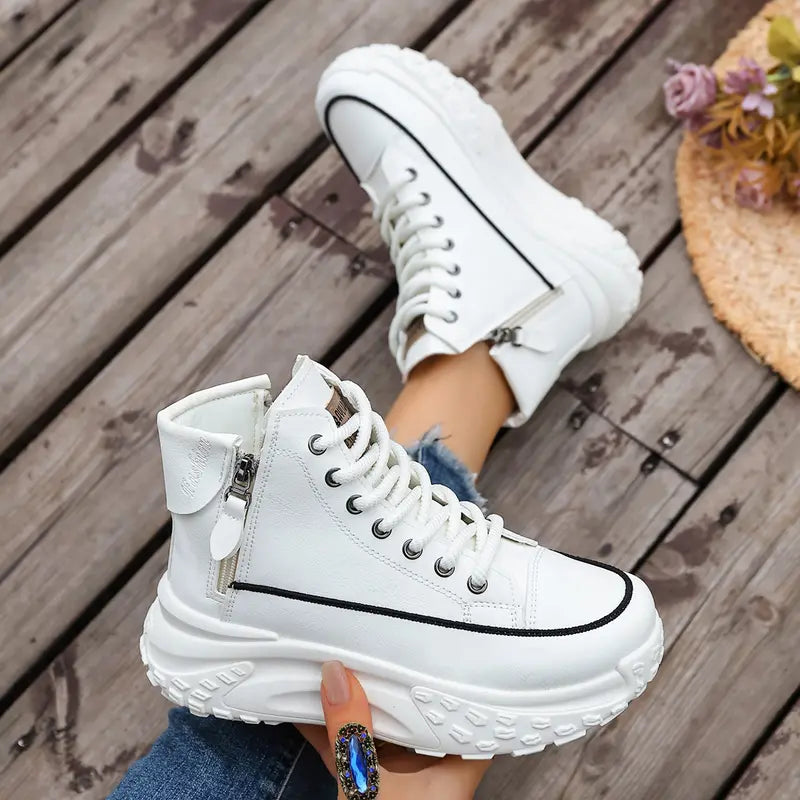Chunky High-Top Street Sneakers
