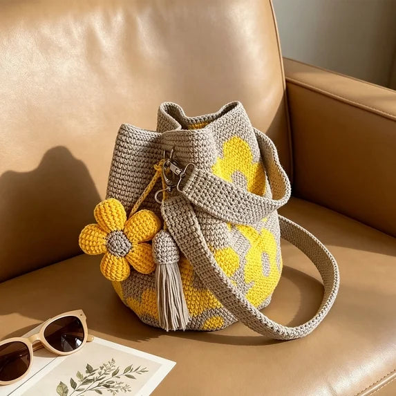 Handwoven Crochet Tote Bag