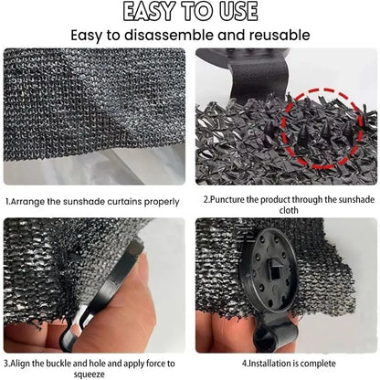 Heavy-Duty Shade Cloth Clips
