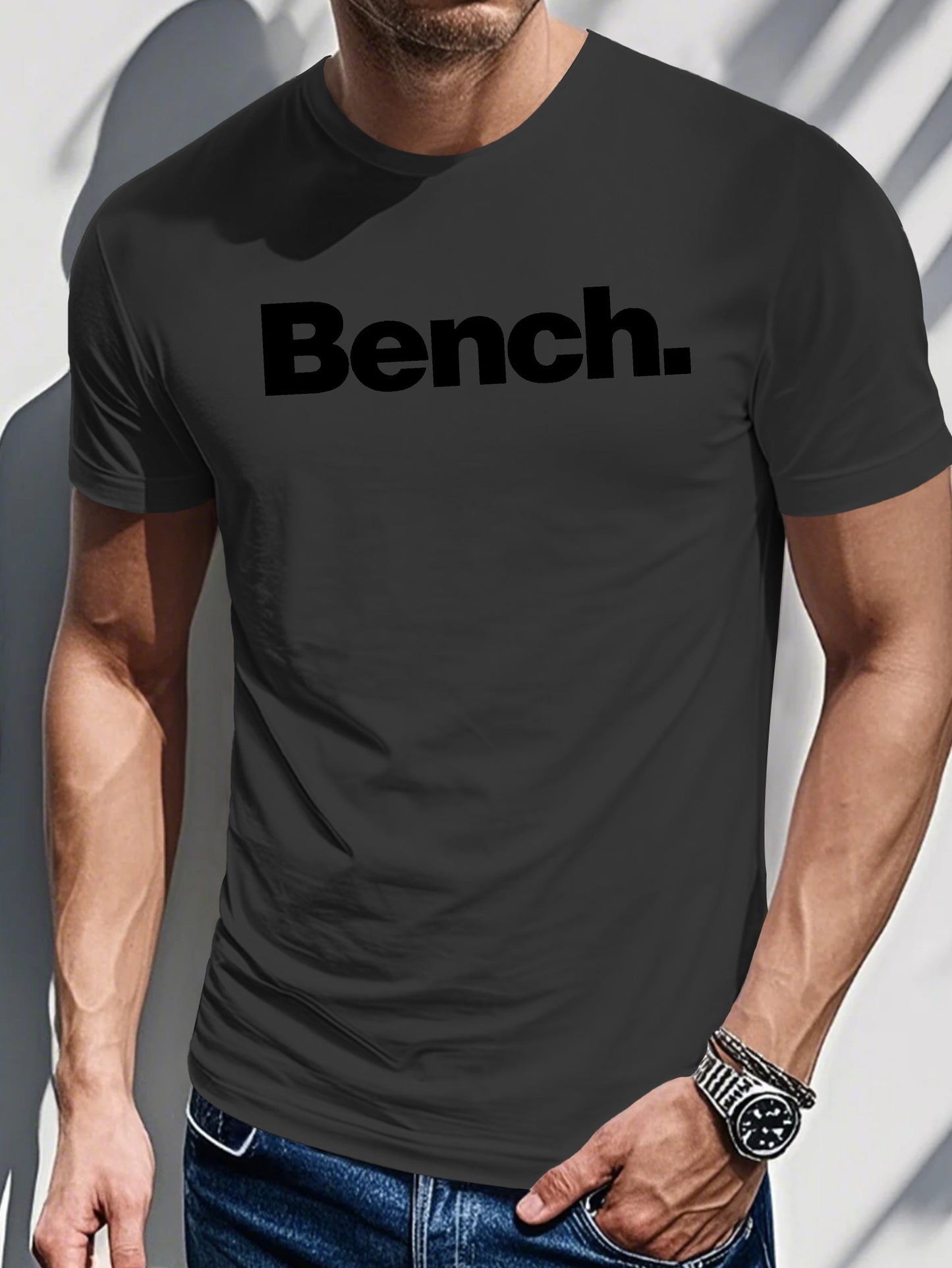 Men's Printed T-shirt With Letter Print