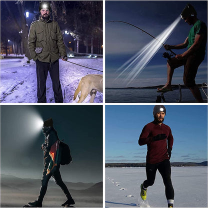 Bluetooth Beanie Hat with Light, USB Rechargeable Music Winter Hat